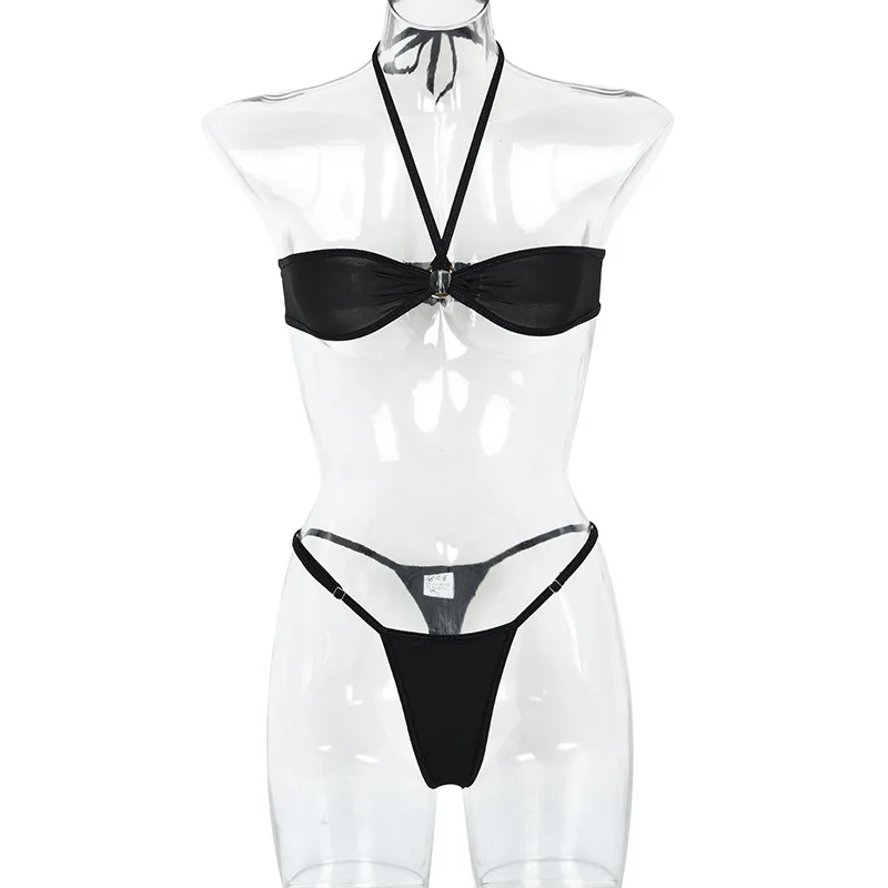 New Design Women Sexy Chest Pad Underwire Swimwear Bikini Set Bikini Set