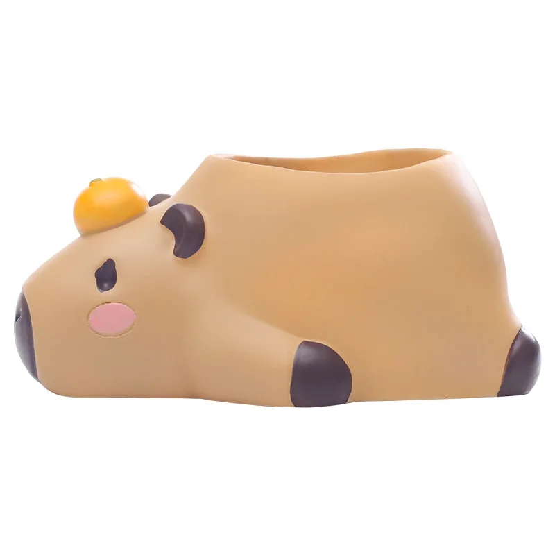 Cute Capybara Home desktop decoration succulent flower pot container Gardening DIY landscape potted flower pot