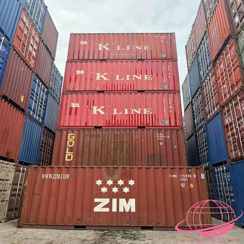 Б/у, открытая сторона, 40 футов в длину, высокий куб 40 футов, стандартный сухой контейнер