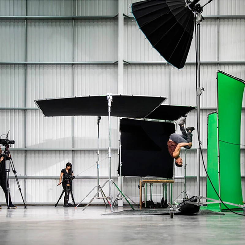 Fotobestway Good quality Chroma Key Green Panoramic video Background  wall photography with Carry Case