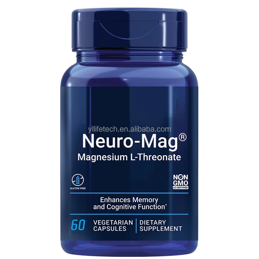 Private Label OEM Magnesium L-Threonate Capsules Vegetarian Capsules Magnesium Threonate Capsules