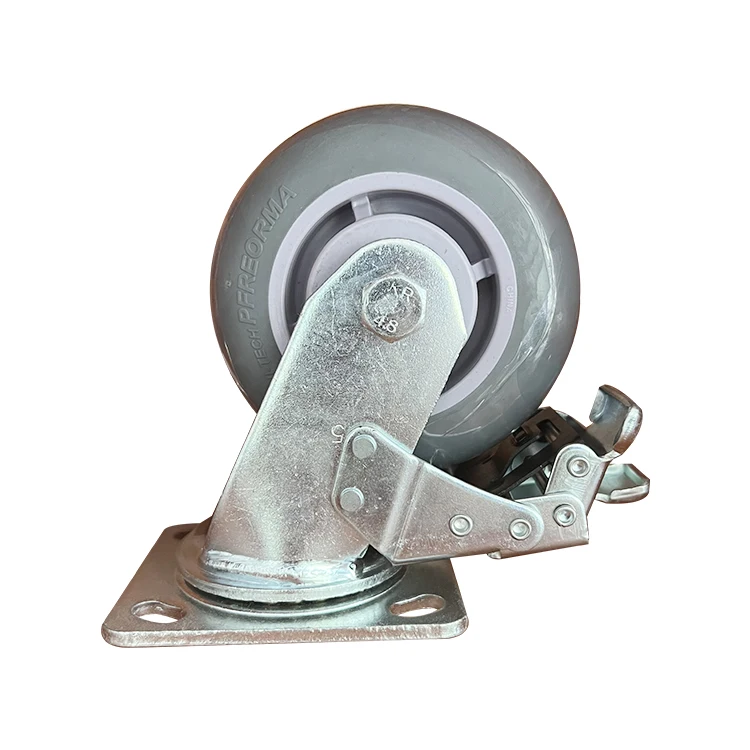 Swivel 6 Inch Industrial Castor Hand Truck Tpr Heavy Duty Caster Trolley Wheel Caster