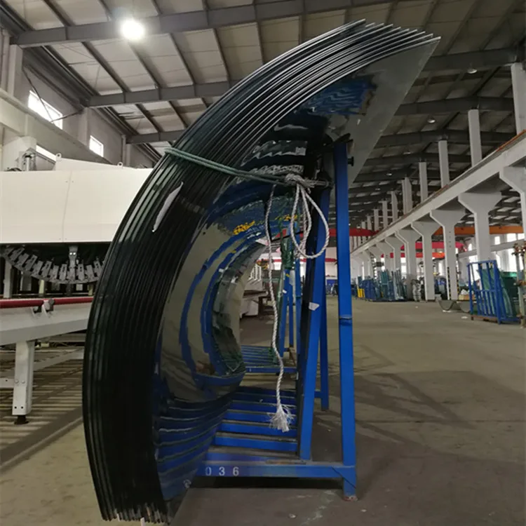 Factory customized hot selling safe bent glass  3mm-19mm toughened curved panels suppliers