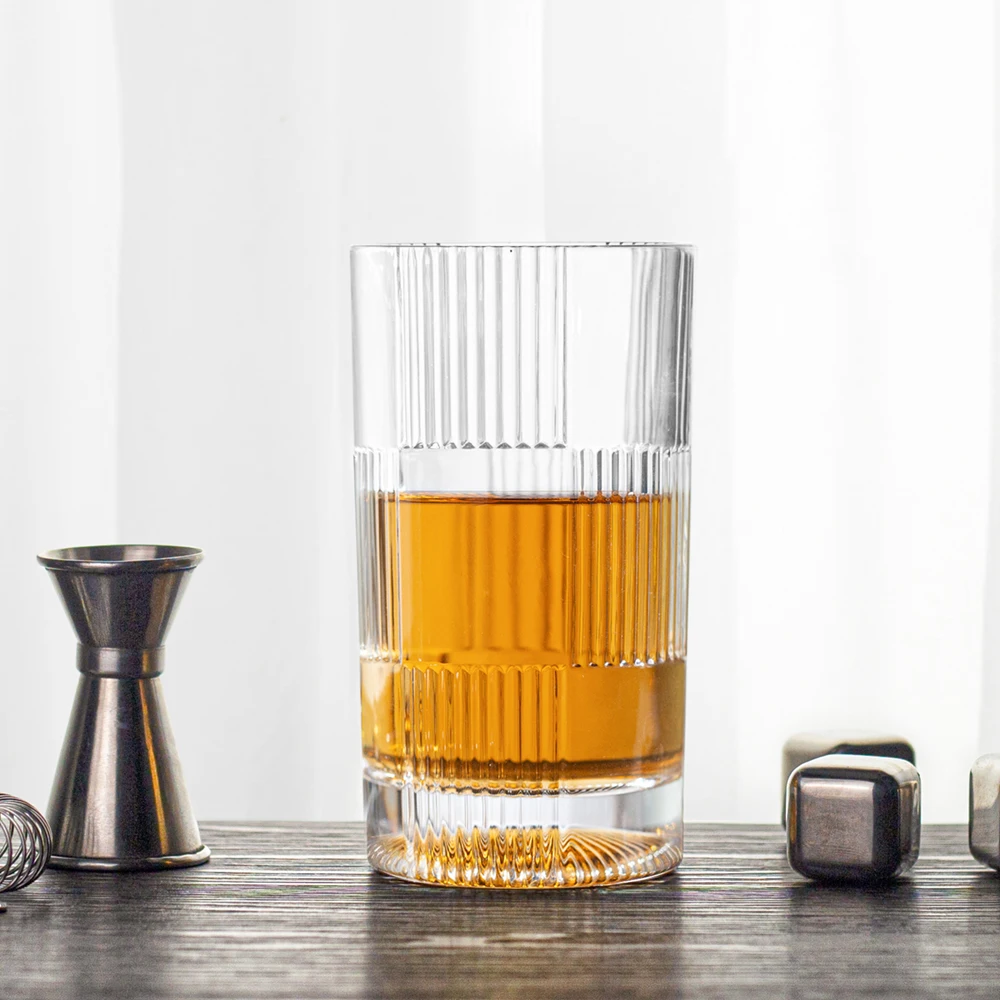 NOVARE Factory Wholesale Crystal Glass Cup Drinking Glassware Cocktail Highball Glass Tumbler and Rocks Glass Set