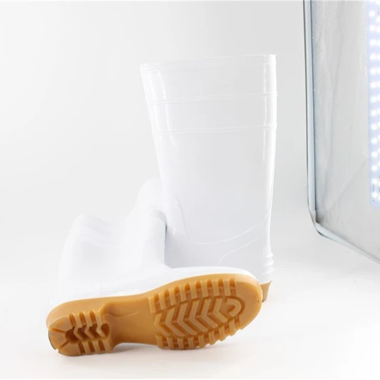 Jarvis High quality Food Industry  PVC Oil Resistant Anti fouling Cleaning Simple Safety Slaughter Outdoor Rain Boots for Men