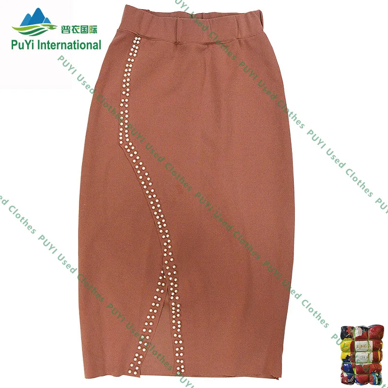 Autumn Winter ladies wool knitted skirts women used clothes second hand clothes in uk
