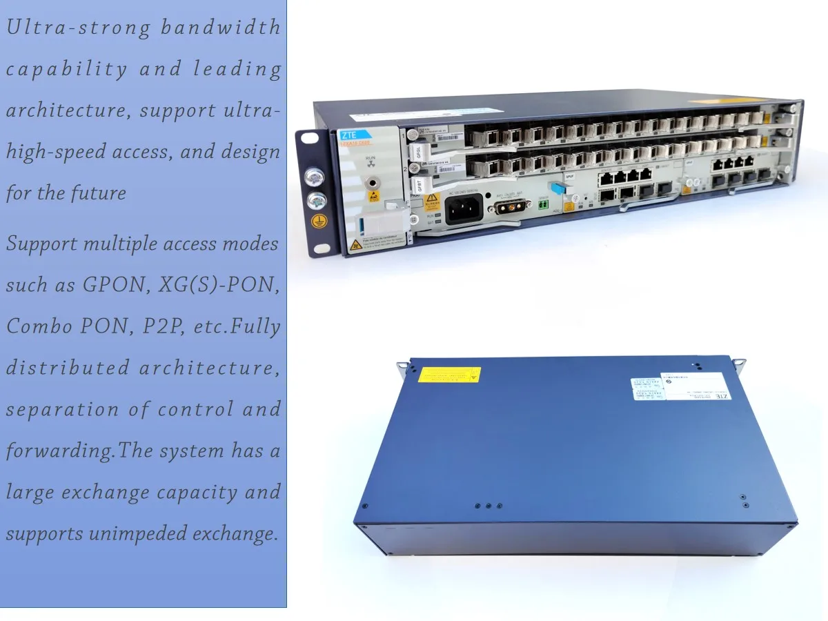 Новая заводская упаковка 8 портов 16 32 порта Zte Zxa10 C620 Olt Dual Dc Prsf * 2 + spuf 10g Praf 1 Ac