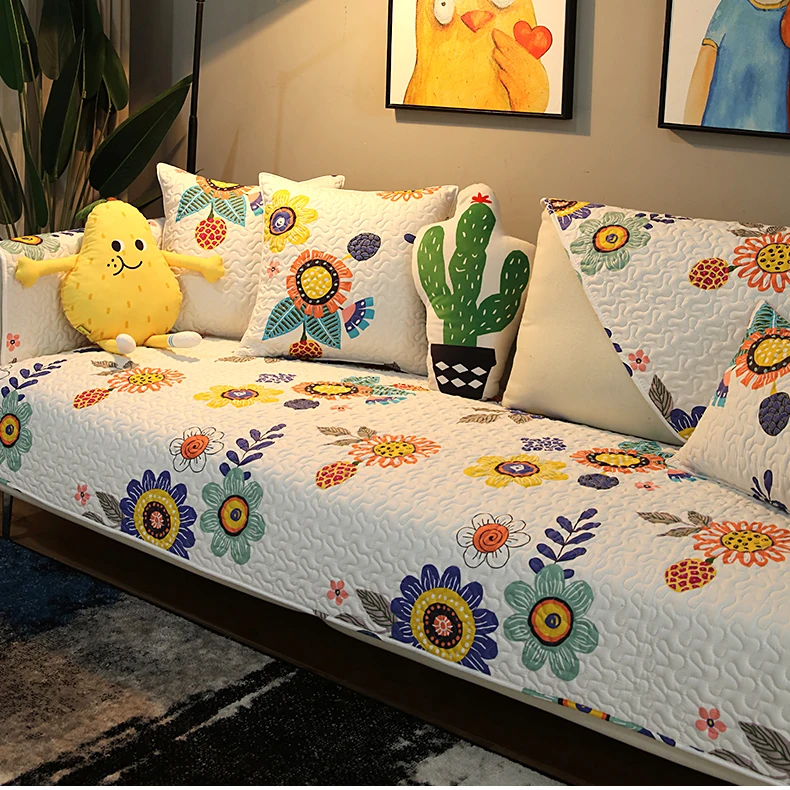 
Solid Corner Sofa Covers Couch Stretch Sofa Towel L Shape Spandex Slipcovers digital printing sofa cover 