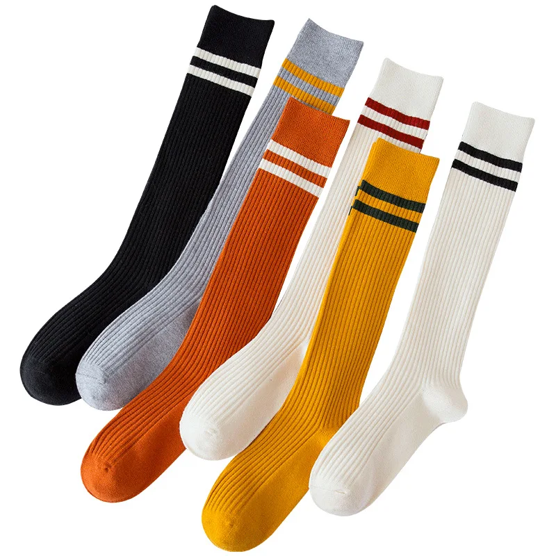 Trendy Fashion High School Student Graduates Teen Girl Tube Socks Women Knee High Socks