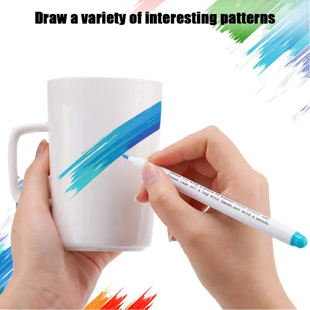 Water Erasable Fabric Marking Pens Disappearing Ink Fabric Marker Pens Vanishing Water Soluble Pens for Cross Stitch Sewing