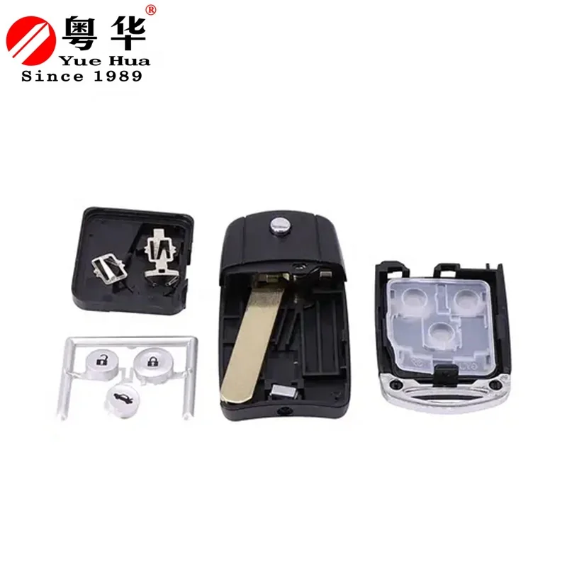 3 Button Flip Car Remote Key Shell Fob Transponder Cover for Honda Acura Civic Accord Jazz CRV HRV Key Case Housing Replacement