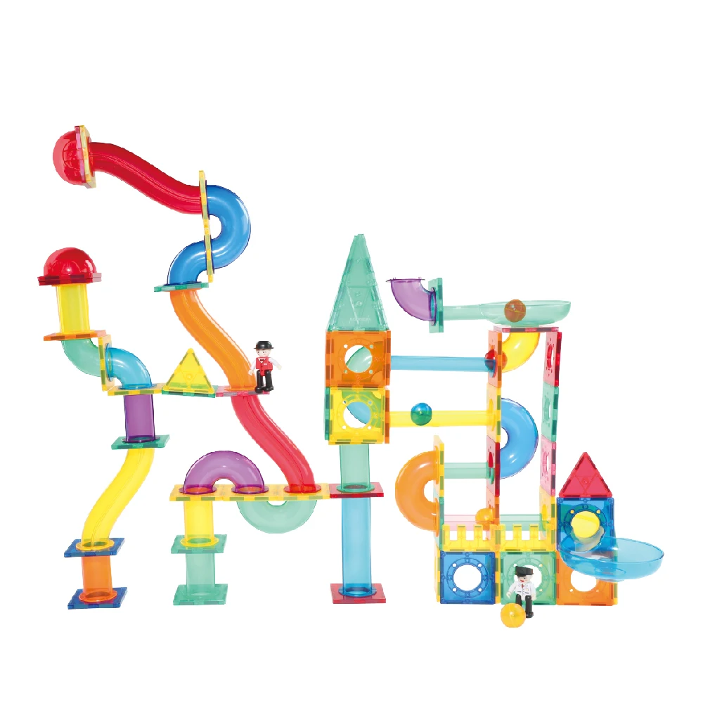 Magnetic Marble Run toys Magnetic Construction Building Blocks STEM Educational Toys Set kids craft kit