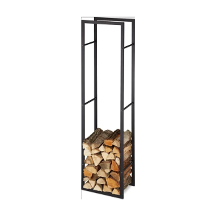 Circle Shaped Fireplace Log Holder Firewood Storage Rack Stand Fire Wood Stacking Rack Outdoor Fire Wood Log Holder Rack