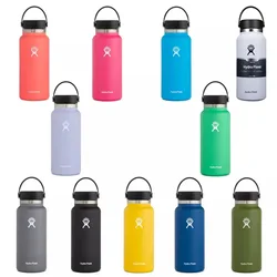 14oz 18oz 22oz 24oz 32oz 40oz 64oz 87oz 304 Stainless Steel Thermos Bottle Large Capacity Outdoor Sports Tumbler Water Bottle