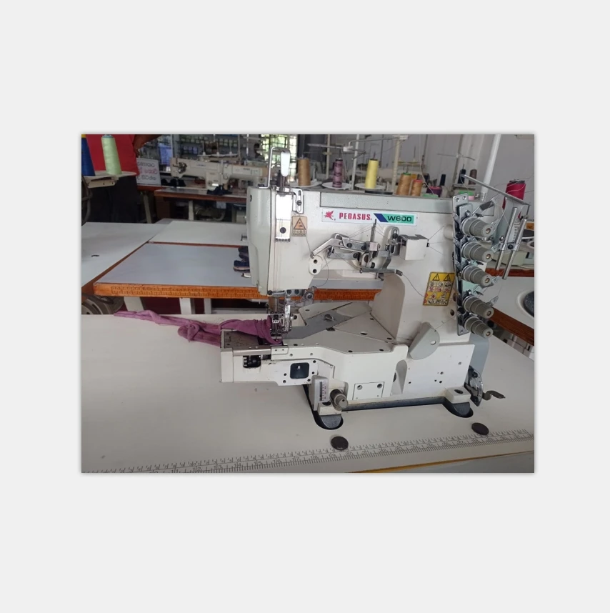 2024 New arrival used Cylinder Bed Interlock Stitch Sewing Machine Pegasus W600 New 6mm Max. Sewing Thickness