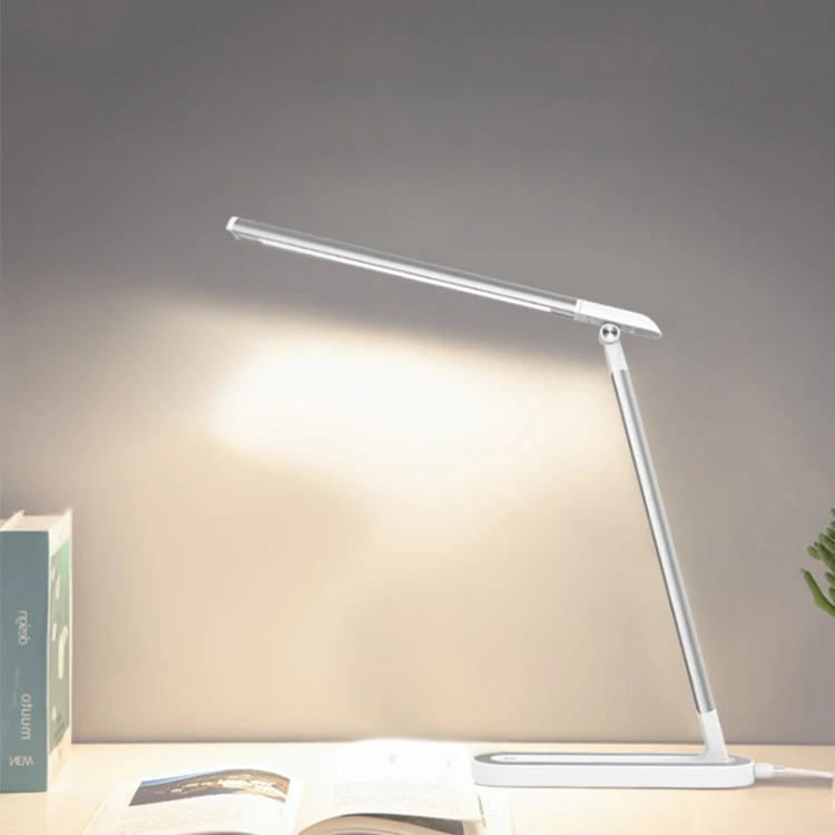 7W 400lm Metal Color Eye Caring 3-step Dimmable LED Folding Table Desk Light Health Dimming Study Lamp For Student