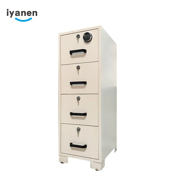 Factory price 1-2 Hours Fire Resistant fire proof 4 drawer document file safe cabinet