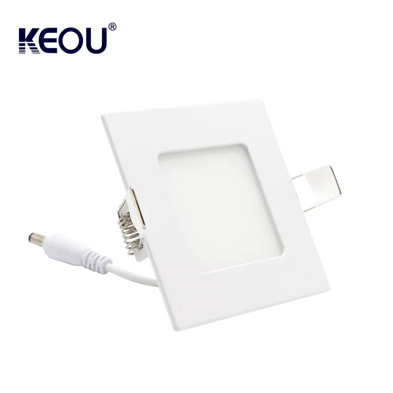 Factory price ultra slim square 9w recessed downlight led panel ce rohs  approval