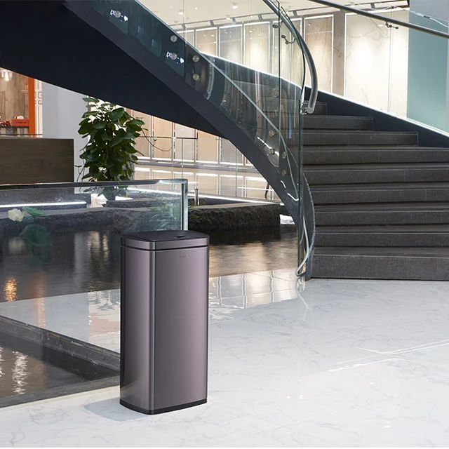 Умное мусорное ведро 15 л/20 л/25 л из нержавеющей стали Электрический Бесконтактный мусорный бак для дома офиса отеля