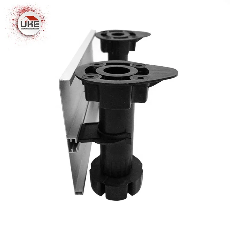 Plastic Legs Adjustable Black Home Decoration 450kg Heavy Duty Kitchen Cabinets feet Accessories