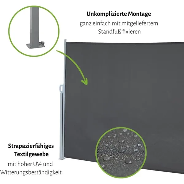 Outside standing Awning Retractable Awning Sun Protection Aluminium Awning Shade Sail