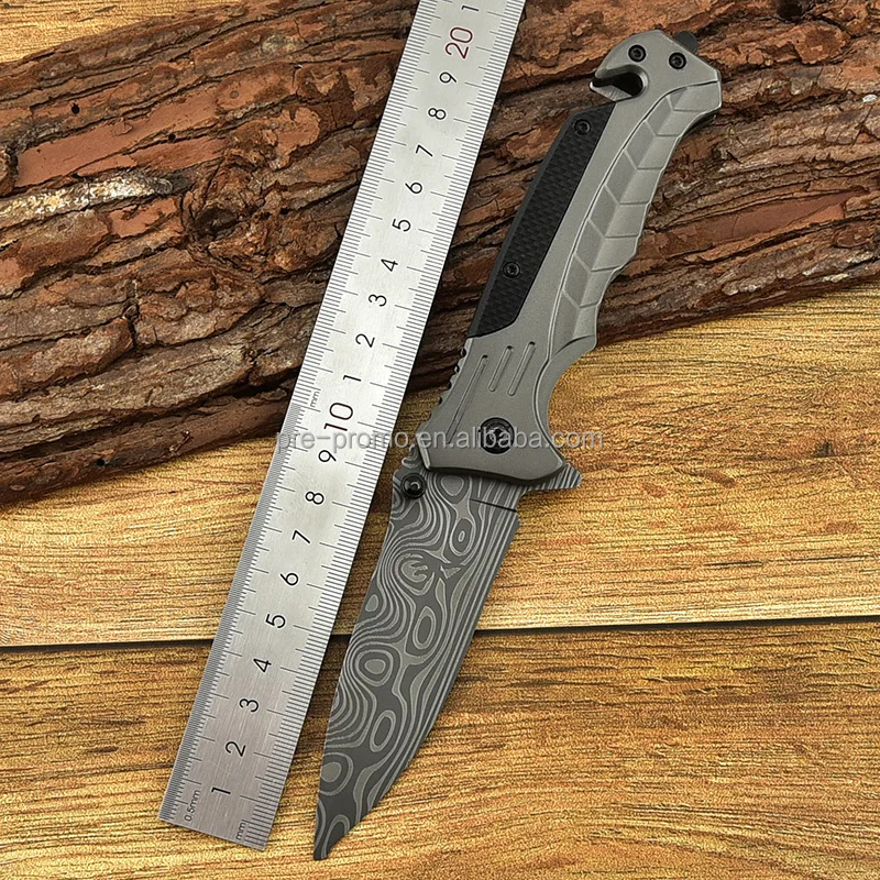 Stainless steel G10 outdoor camping folding knife