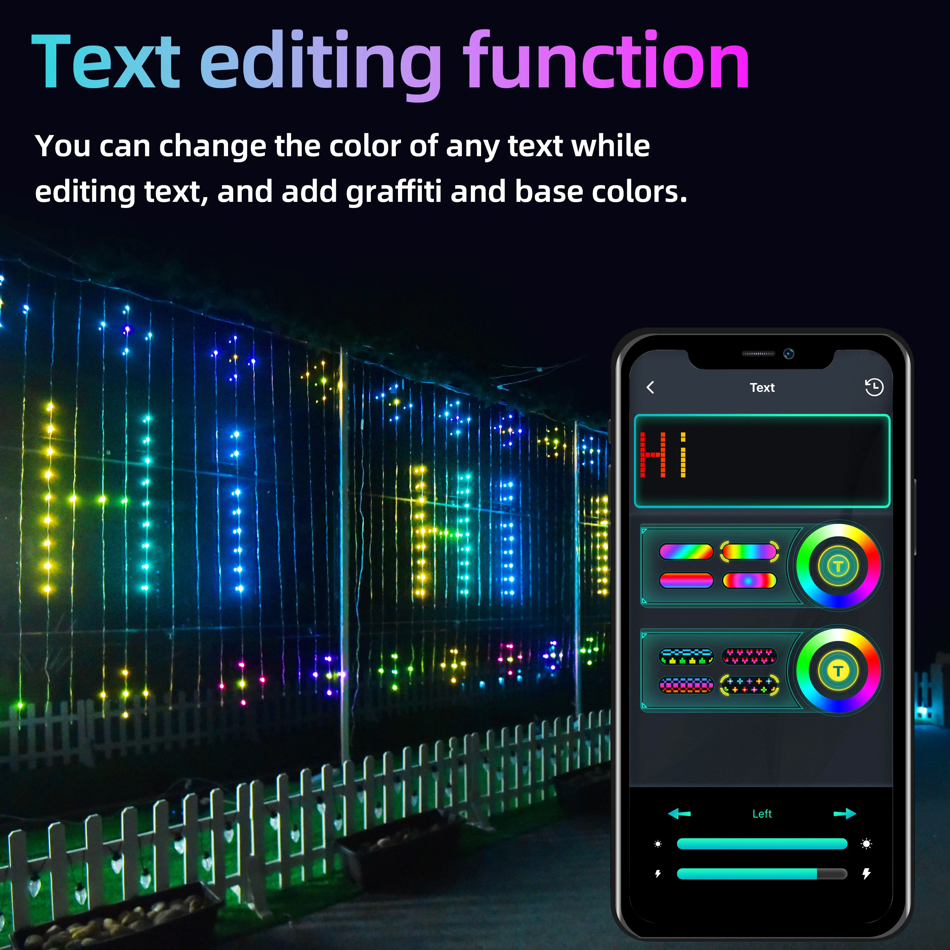 App Controlled DIY Christmas Lamp Smart Home Ceiling Curtain Fairy Lights Led Pixel WS2811 RGB Wedding Decoration Backdrop