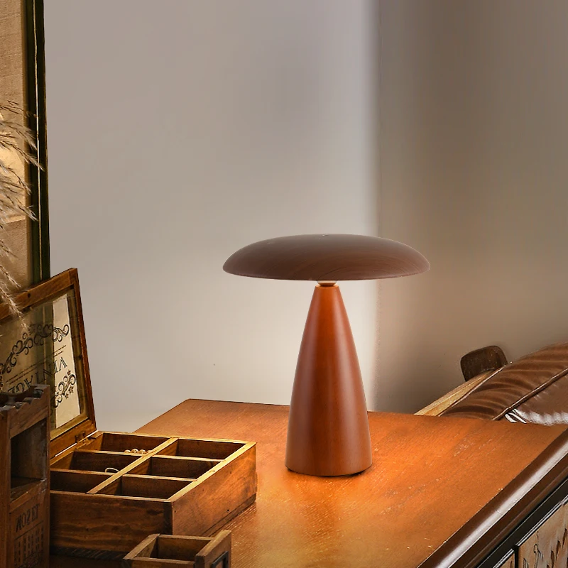 Modern Retro Creativity Wood Table Lamp Night lamps home decor luxury Living Room Bedroom LED Bedside Desk Light