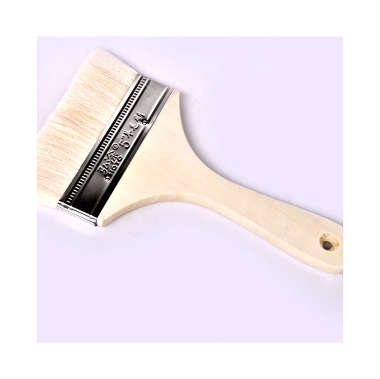 Кисти Hongtu с длинной деревянной ручкой, плоские кисти для рисования