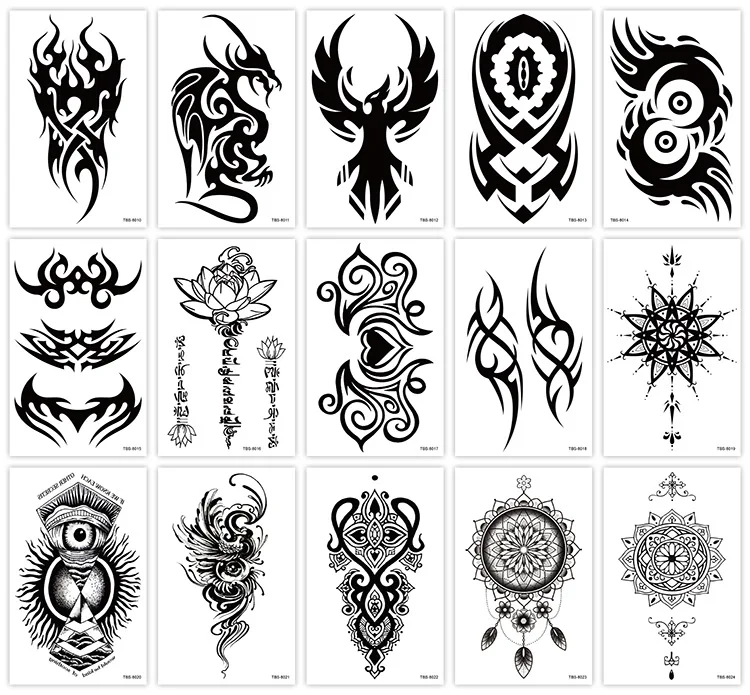 
wholesale temporary men tribal tattoo designs 