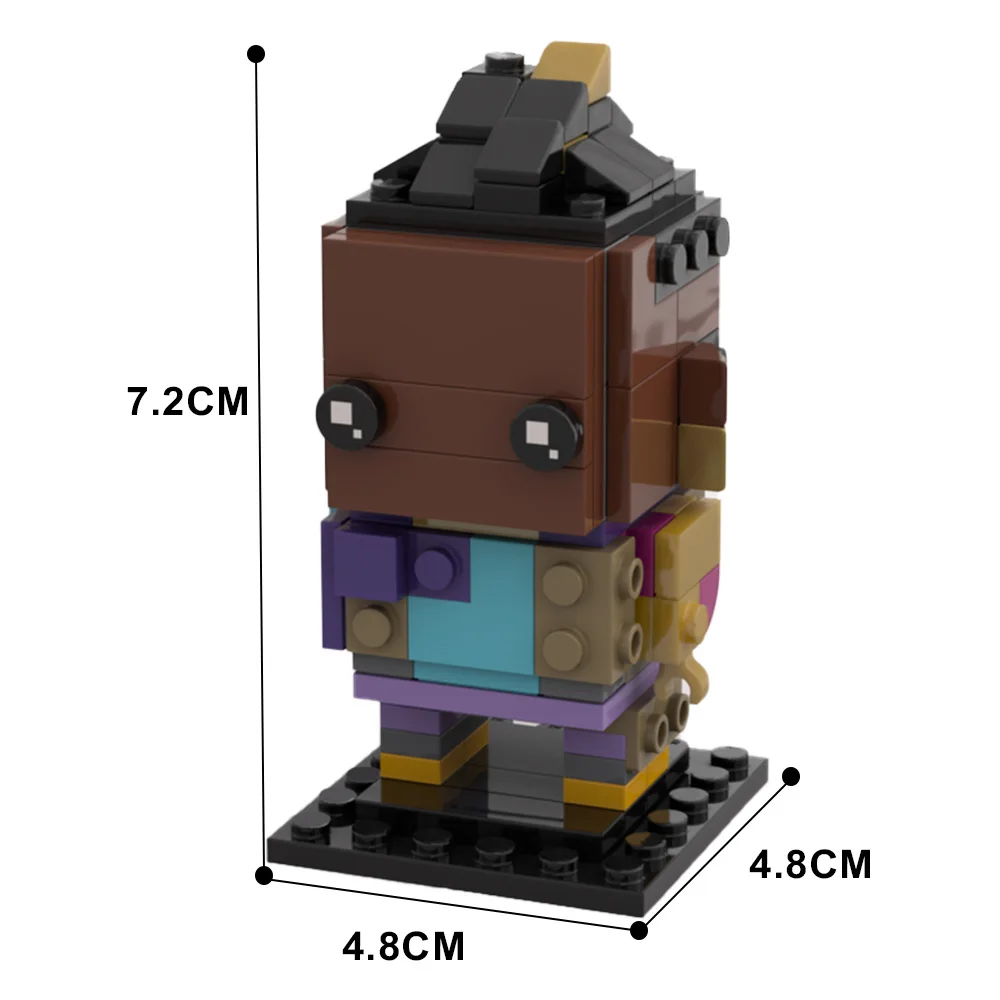 GoldMoc Valorant Brickheadz Building Blocks Toys Bricks Omen Action Figure Plastic Building Block Sets Toy Kids Bricks Toys