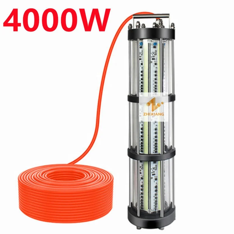 AC110V 220V 1000w Led Fishing Light Underwater Fishing Finder Lights Ship Lamp Squid Attracts Lights