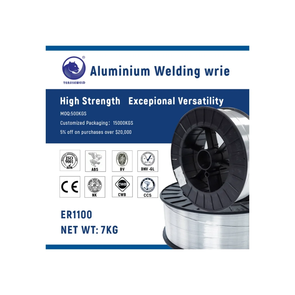 Tensileweld алюминиевая 5356 MIG Сварочная проволока ER5356 0 9 мм 7 кг