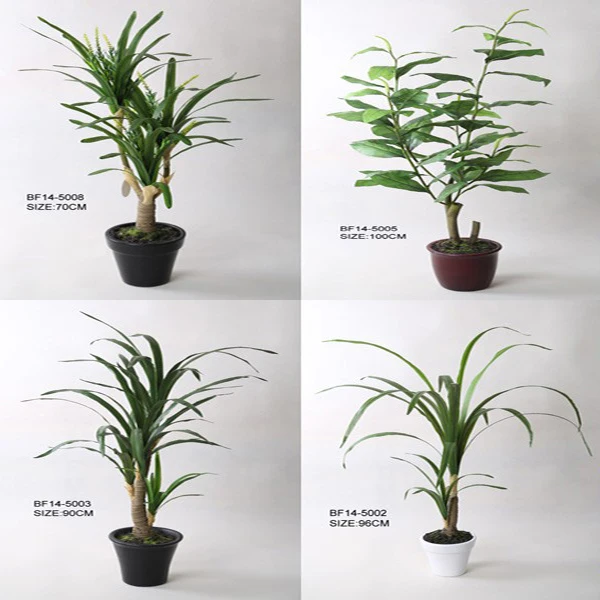 Наружное украшение, искусственное зеленое бамбуковое дерево в бумажной пульпе, горшок для суккулентов