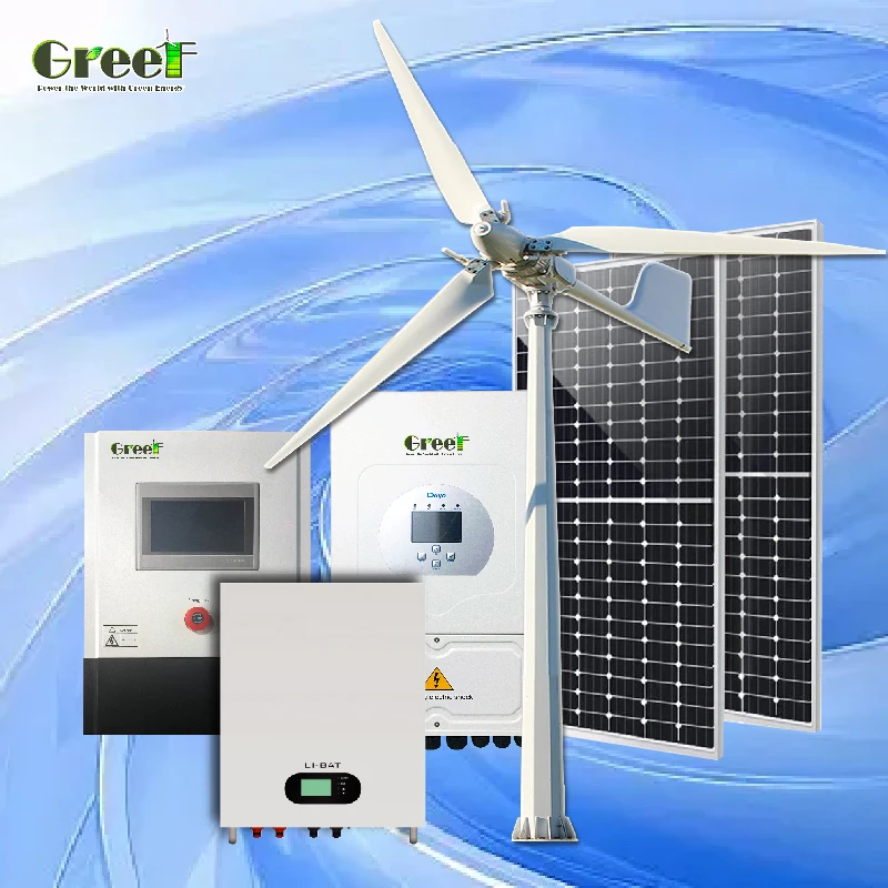 Powerful Remote Control 10kW 5kW solar-wind hybrid energy system aimed at generating electricity for industrial residential use