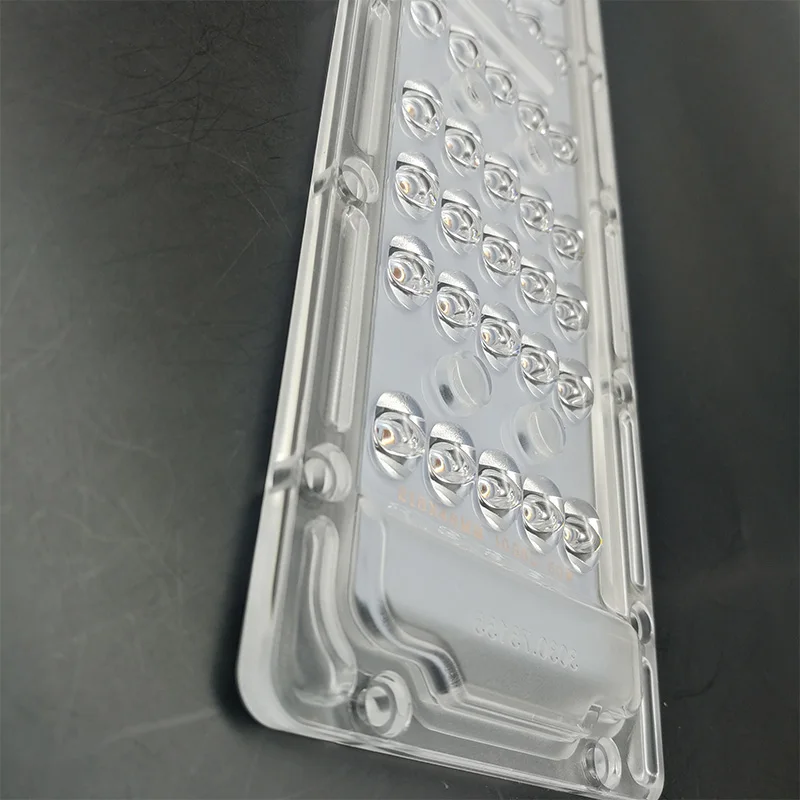 High Quality Asymmetrical LED Street light module LENS 50W Plastic Street light LED Lens