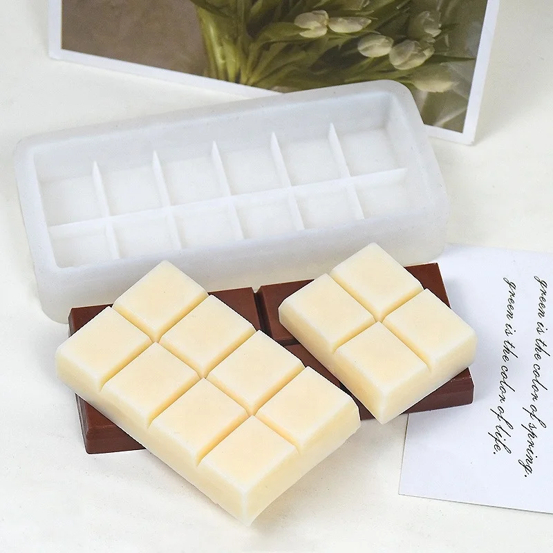 DM990 12 полостей прямоугольная силиконовая форма для шоколадных батончиков фаршированные конфеты фисташковые формы пара шоколад DIY