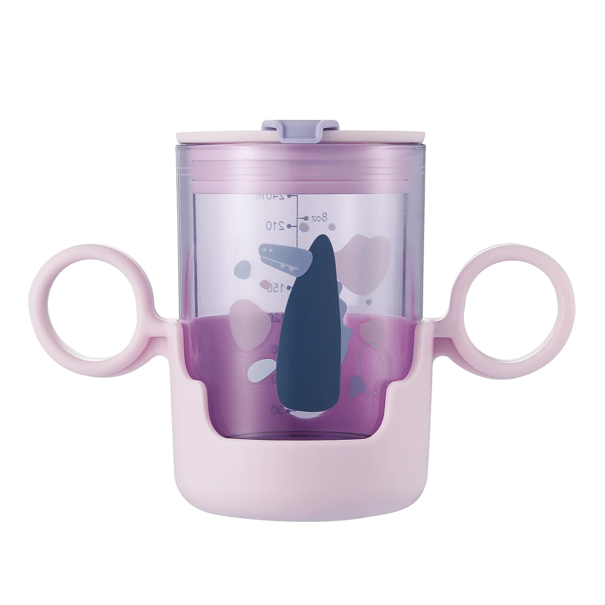 Kid Tritan sealed water cup with straw and cartoon design