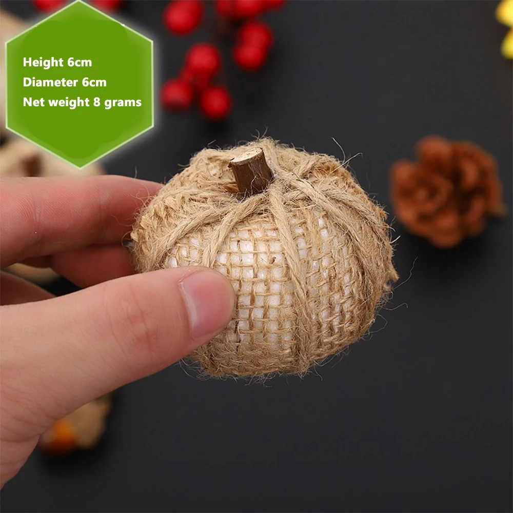 Linen Pumpkins Decoration, Cloth Pumpkins for Tabletop Decoration Halloween Thanksgiving Autumn Festive Party Supplies