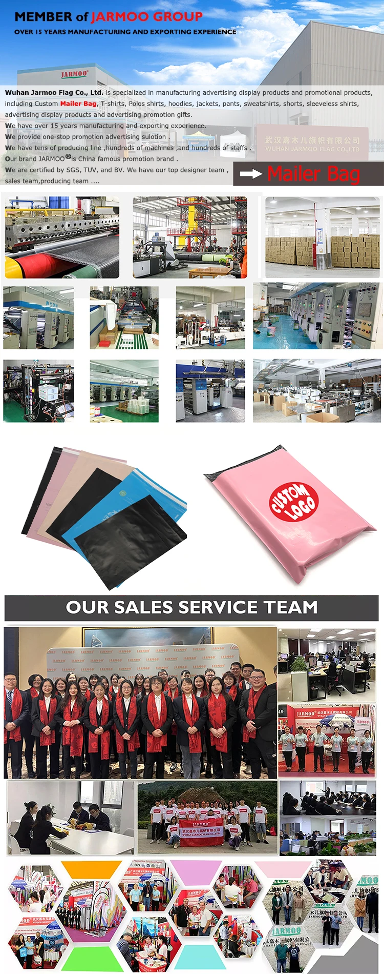custom poly mailer bag