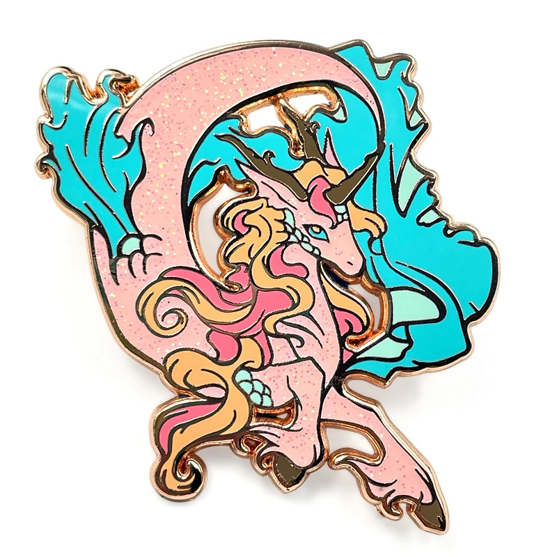 China manufacturer custom hard enamel soft enamel cat pin horse pin black nickel plating cute anime pin metal craft