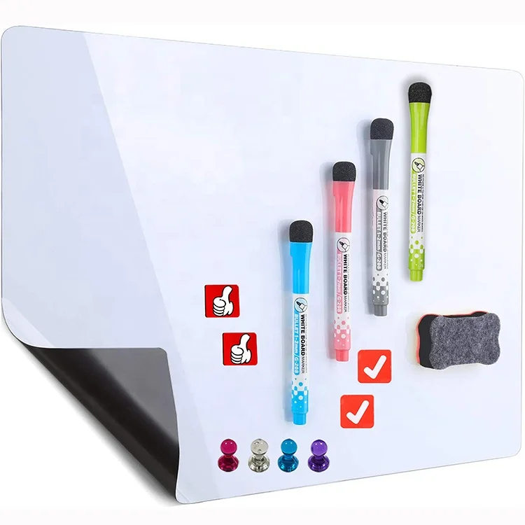 Nano Dry Erase Magnetic Whiteboard Film Erasable White Board Roll for Fridge