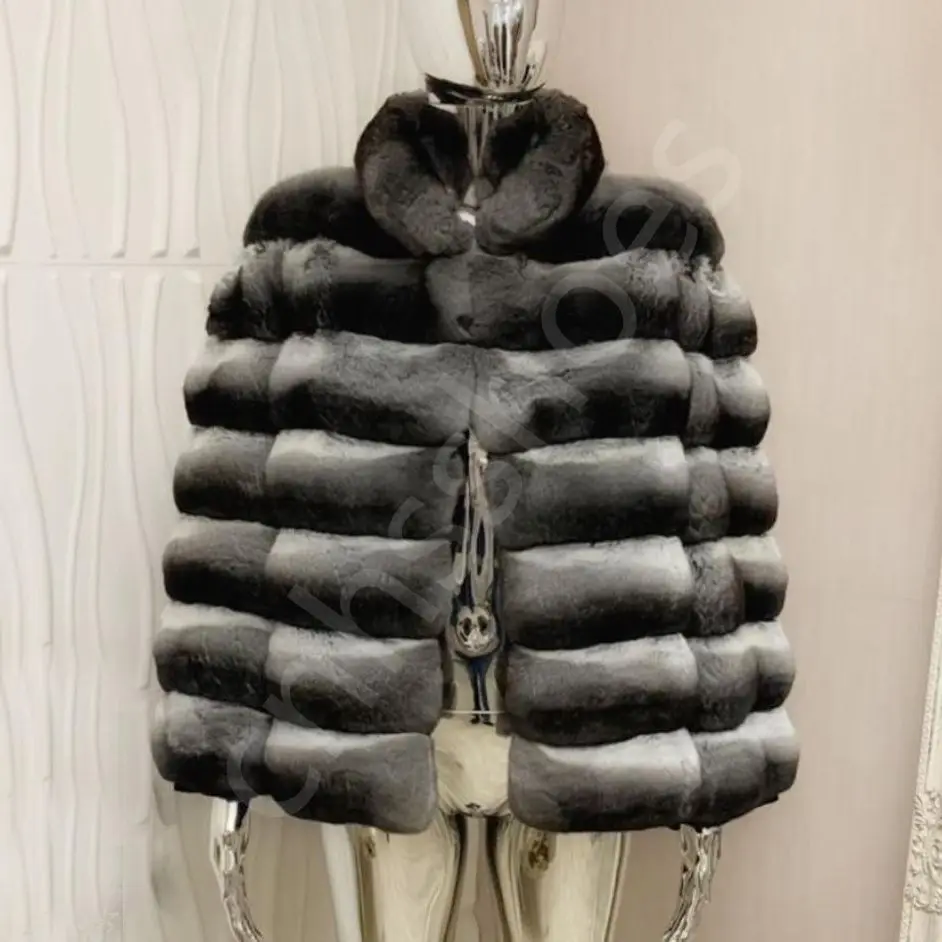 TMW top OEM/ODM grade luxury natural oversized chinchilla coat genuine mink fur winter overcoat real fur coat mink fur coat