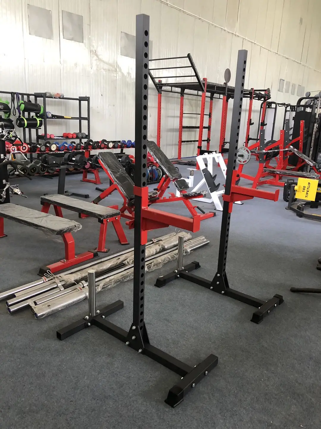 2024 strongway fitness  Squat Rack Weight Lifting Power Rack Adjustable Fitness Squat Rack