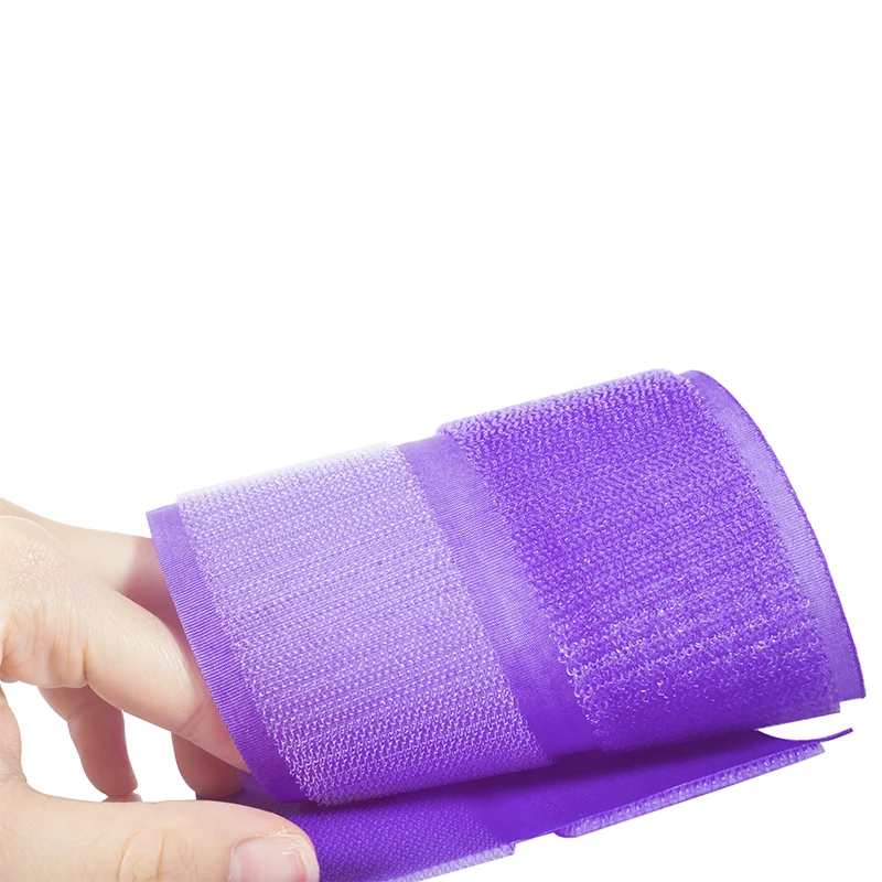 Wholesales 100% polyamide Colorful 100MM Hook and Loop Tape  Cable Storage Self Adhesive Tape Hook and Loop