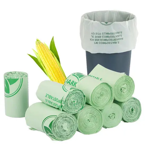 Custom D2W  OXO Biodegradable garbage bag custom logo compostable biodegradable heavy duty trash garbage bags