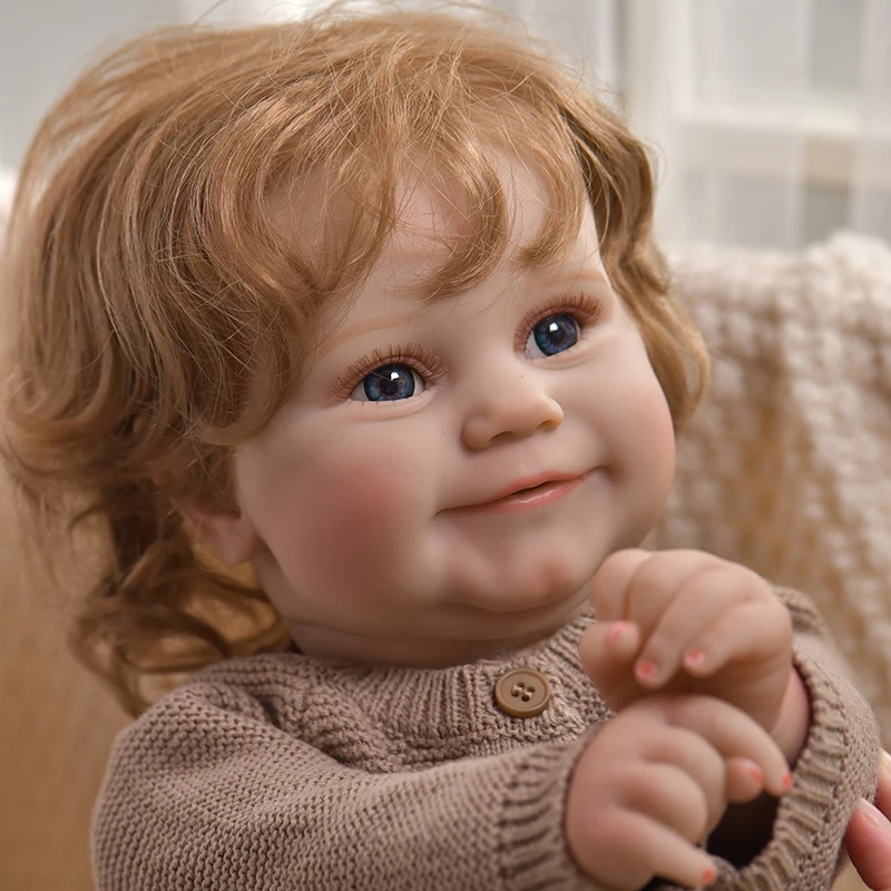 New Design Cute 24 inch Alive Full Body Silicone Newborn Baby Bebe Reborn Complete Silicon Dolls