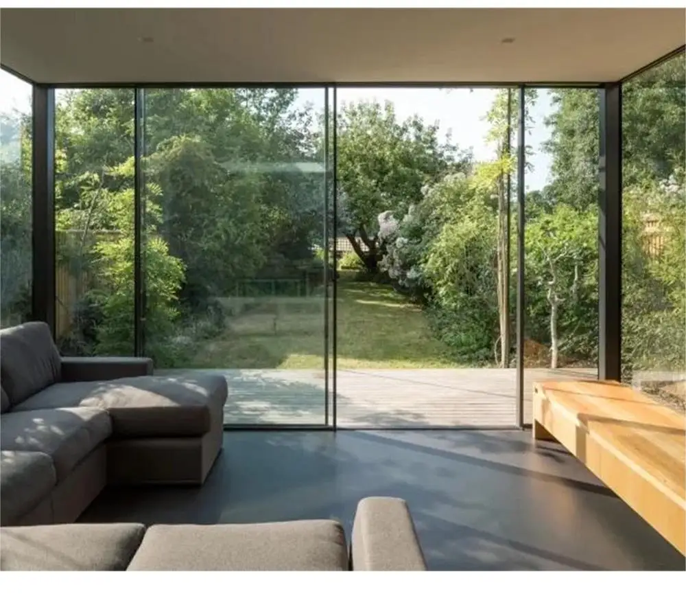 LongTai hot sell Aluminium four double open swing casement sliding doors glass aluminum Pt Pd door