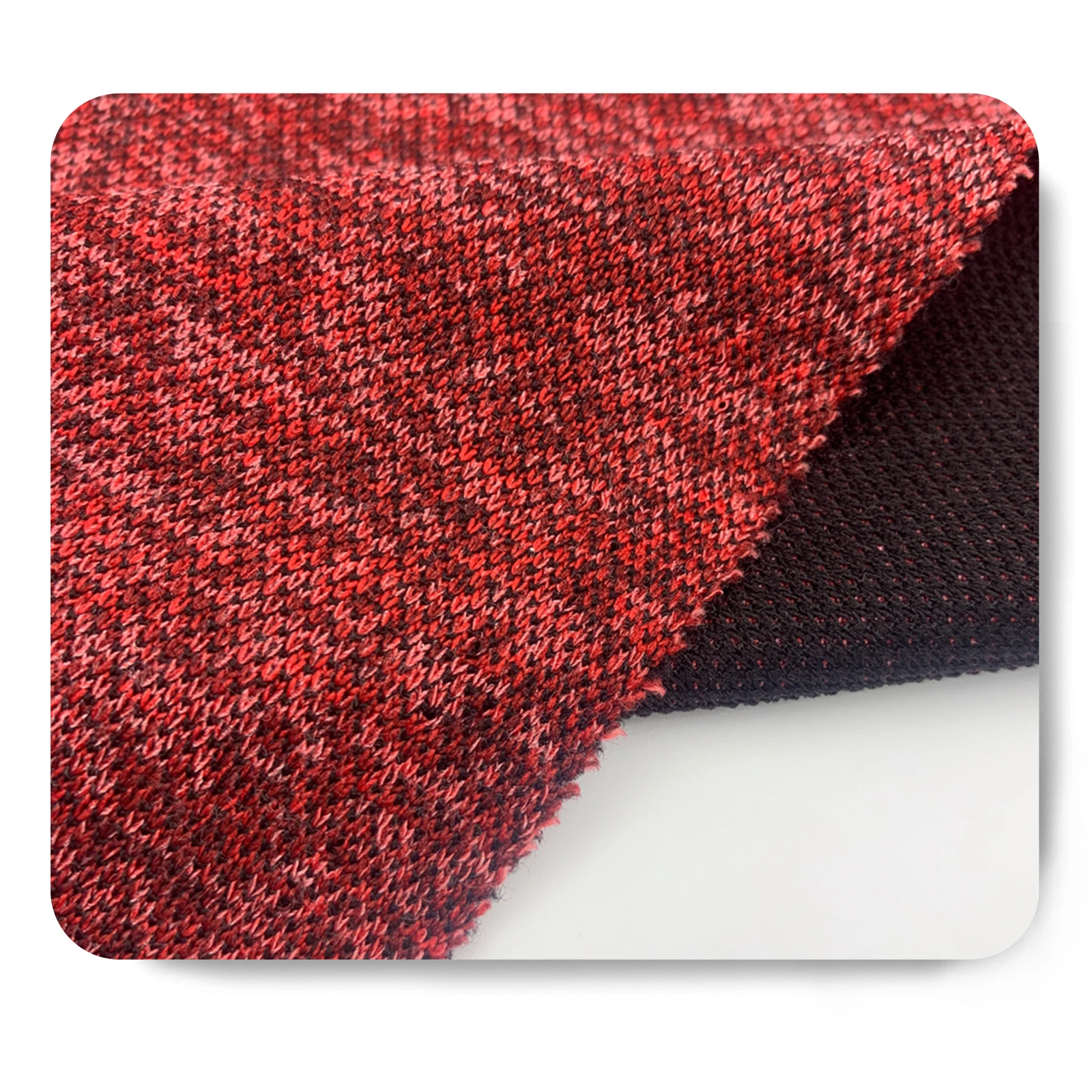 INDIAN FABRIC Hacci POLY RAYON SPAN STRETCH customize Knitting Bicolor Fabric for women garment cheap quality