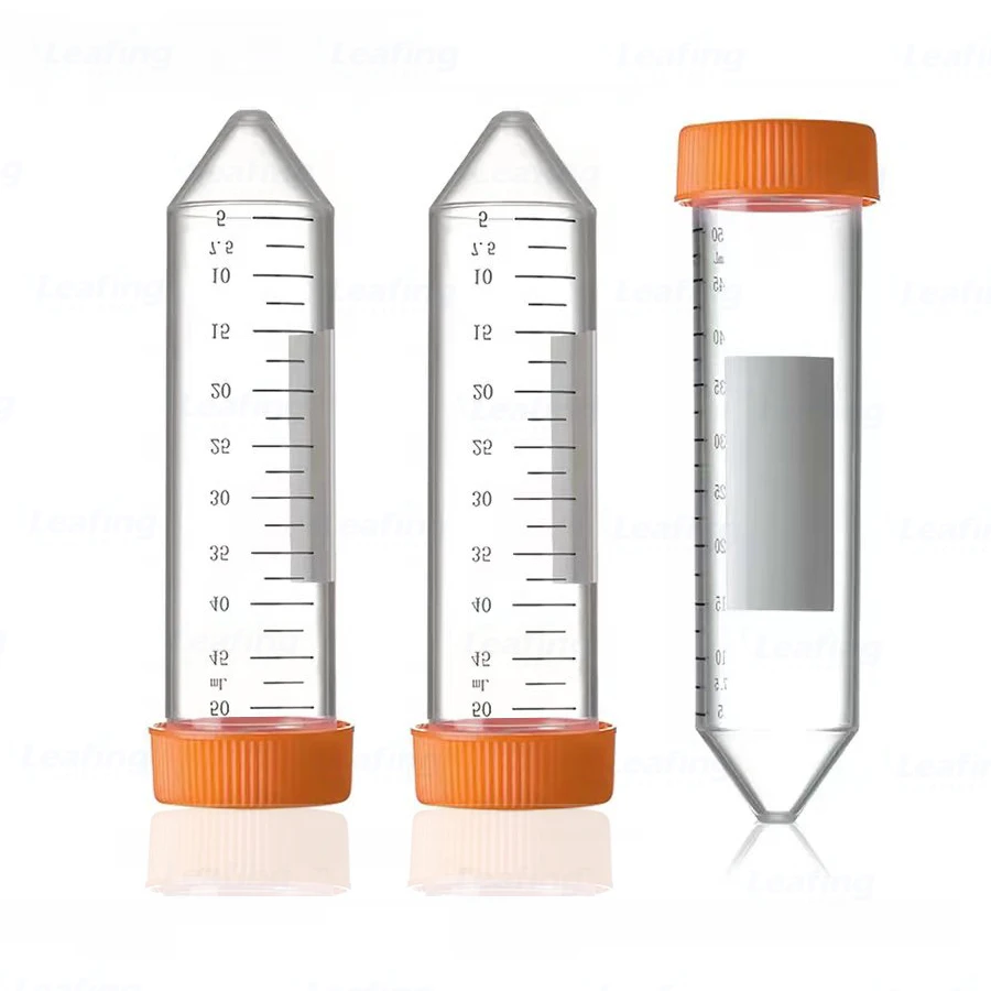 Laboratory chemical supplies blood collection tube transparent sterile centrifuge tube 50ml